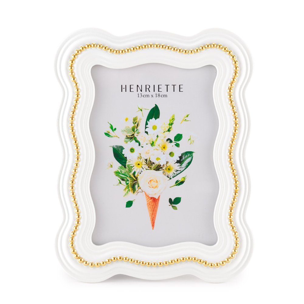 Henriette - Cornice Collier - Bianco/Oro - Ostuni