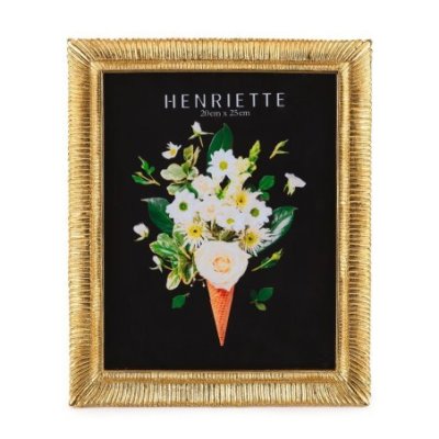 Henriette - Cornice Plisse’ Oro - Resina - Oro