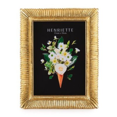 Henriette - Cornice Plisse’ Oro - Resina - Oro