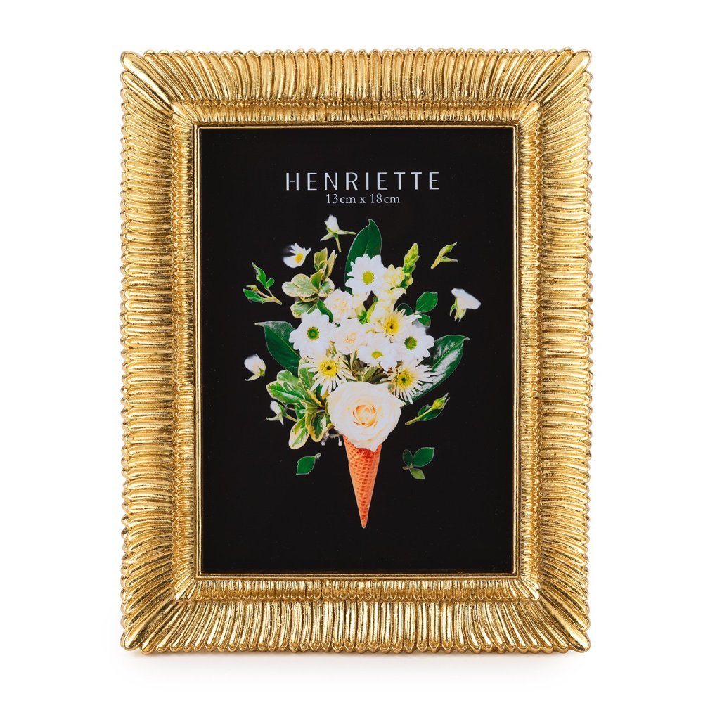Henriette - Cornice Plisse’ Oro - Resina - Oro