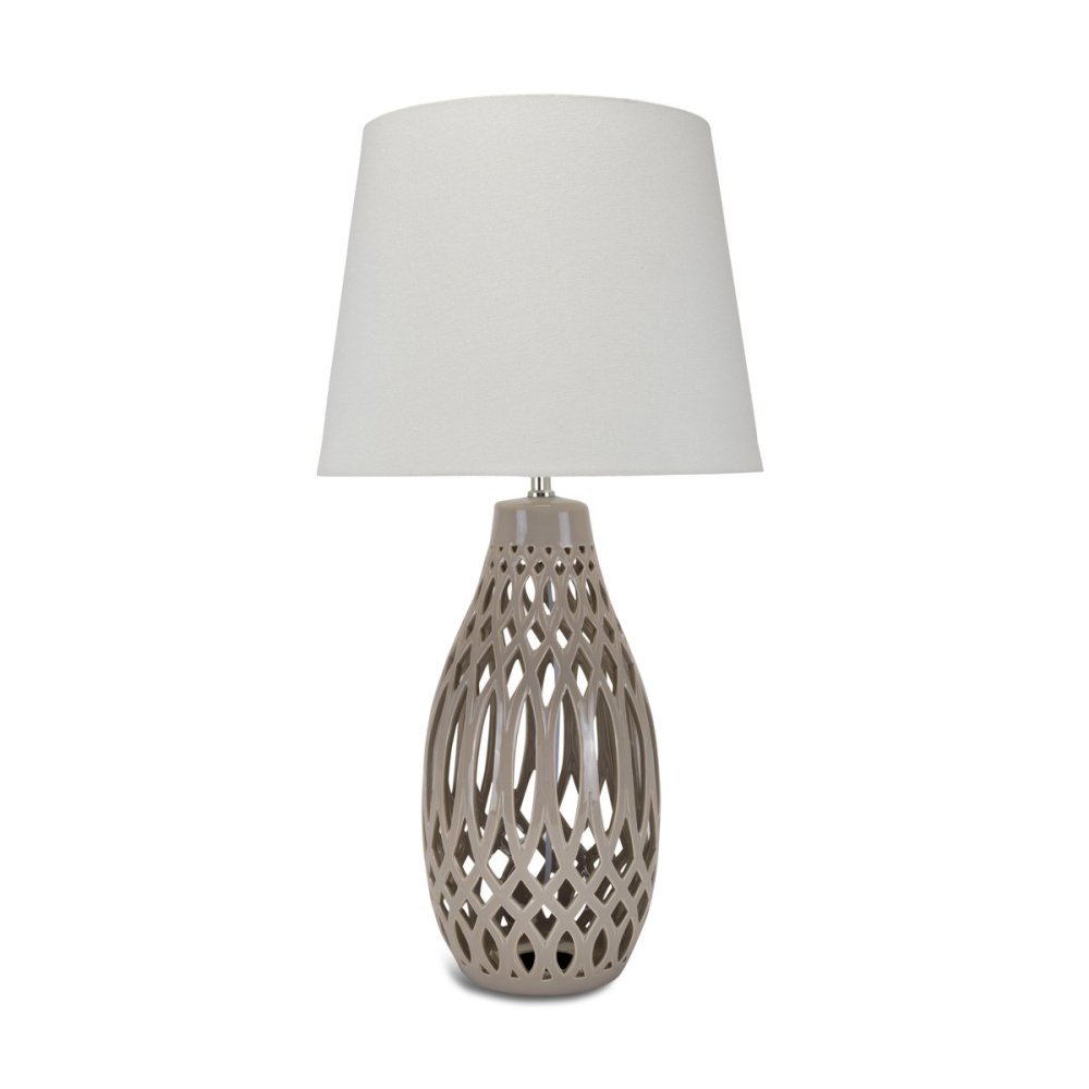 Henriette - Lampada Tortora - Ceramica - Tortora