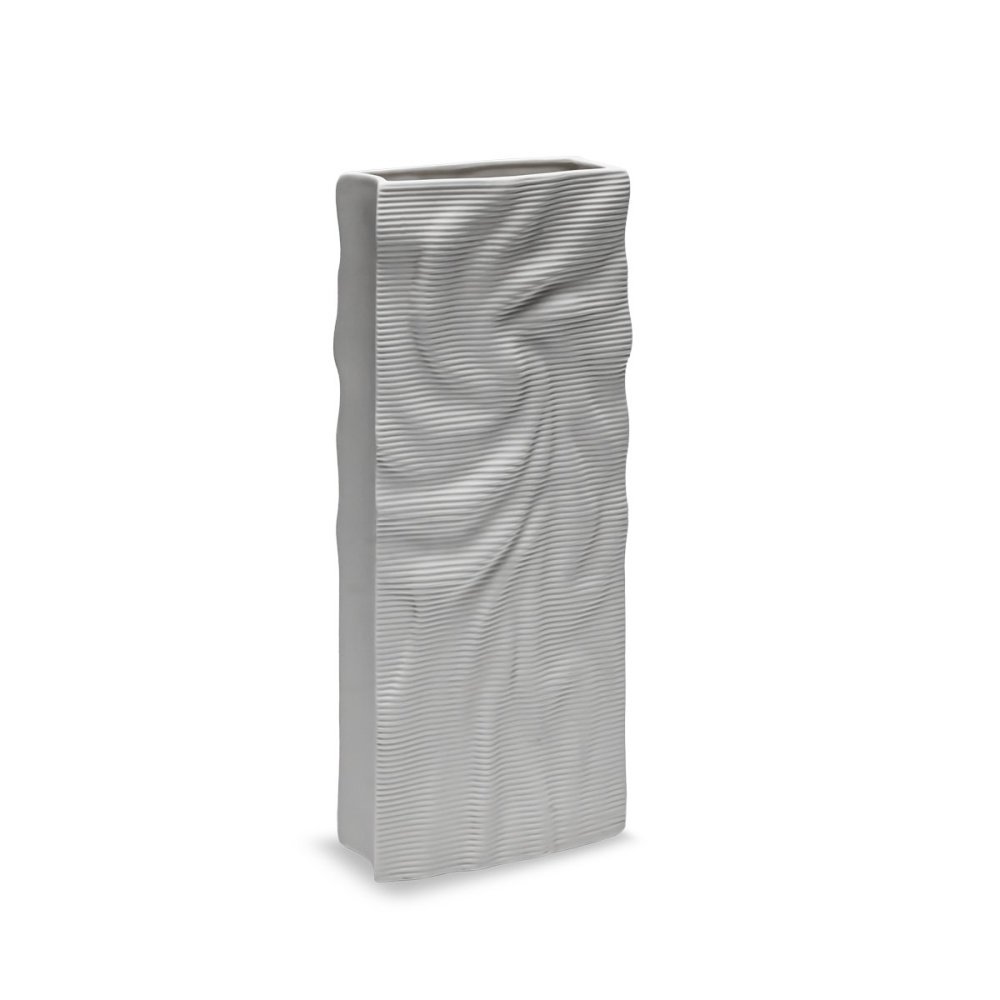 Henriette - Vaso Increspato Bianco - Porcellana - Flussi
