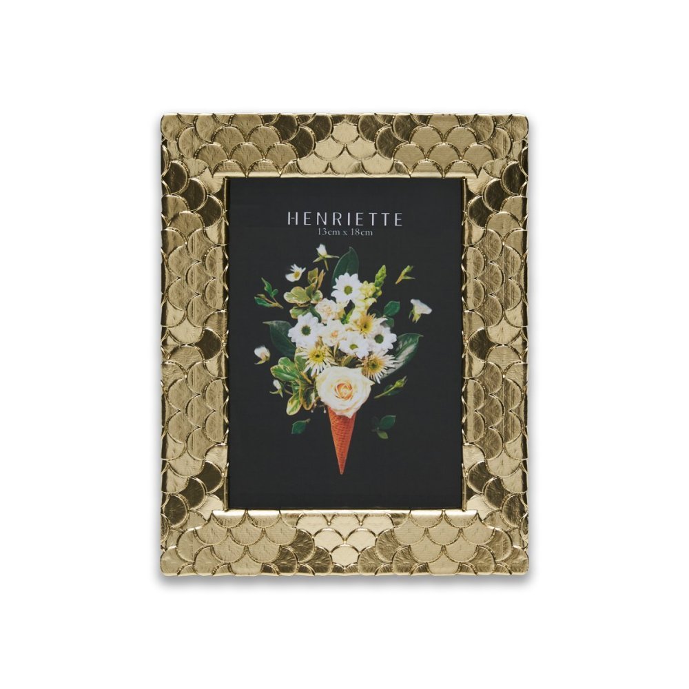 Henriette - Cornice Ventagli - Resina - Champagne