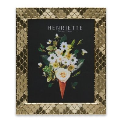 Henriette - Cornice Ventagli - Resina - Champagne