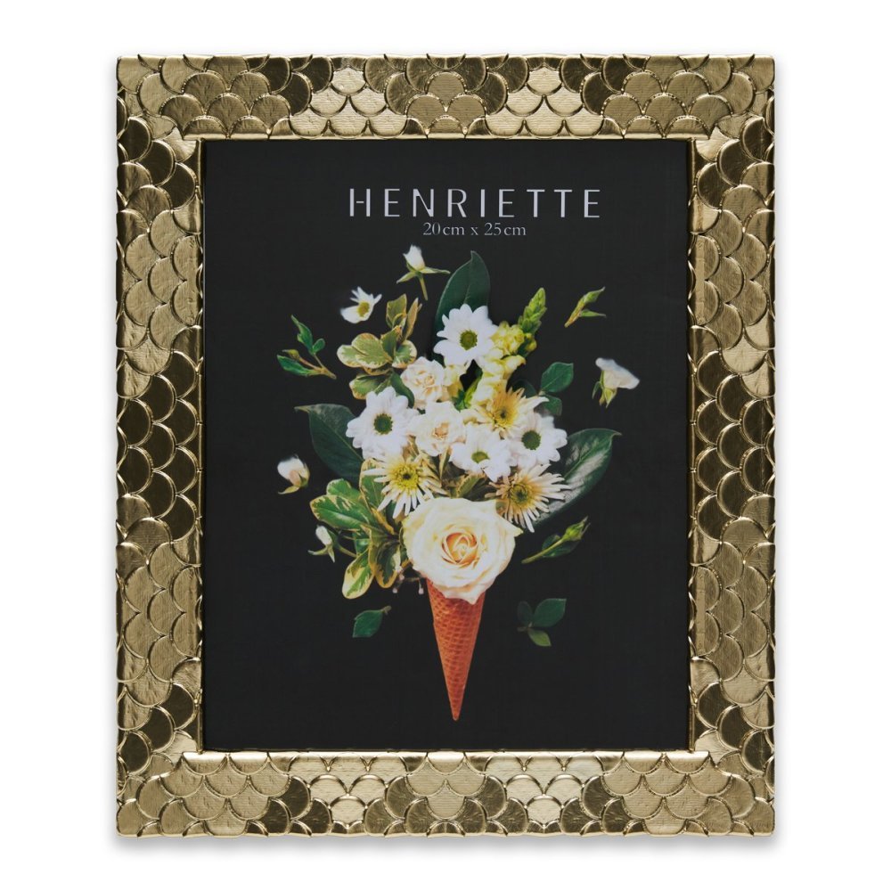 Henriette - Cornice Ventagli - Resina - Champagne