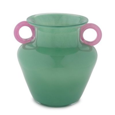 Henriette - Vaso Celadon - Vetro Soffiato - Manici