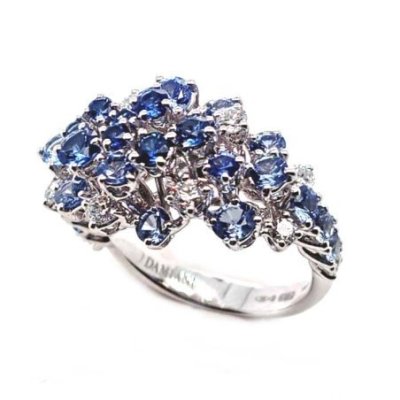 Damiani - Anello Mimosa - Oro Bianco - Diamanti
