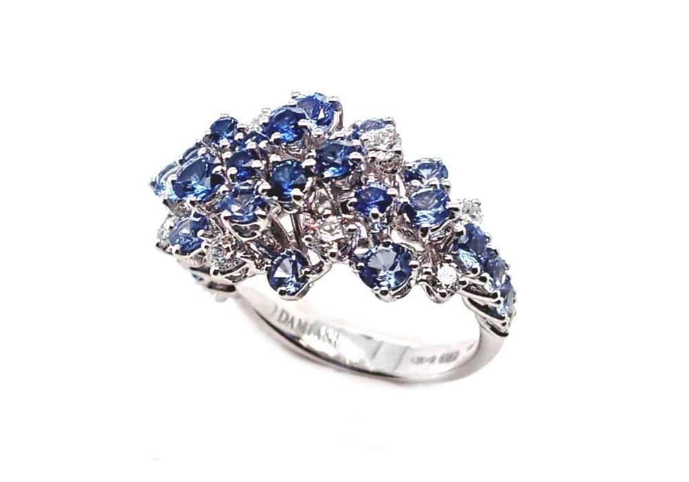 Damiani - Anello Mimosa - Oro Bianco - Diamanti