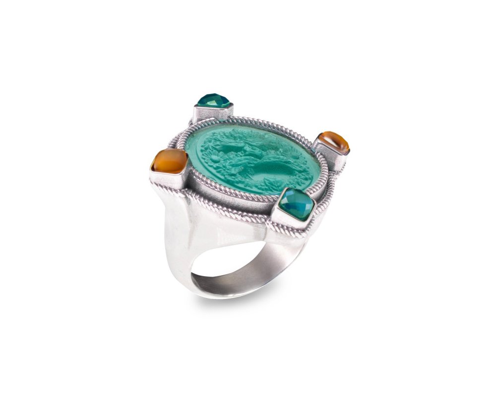 Gerardo Sacco - Anello Arg.925/000 - Maschera