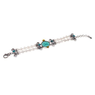 Gerardo Sacco - Bracciale Argento - Perle Pietre