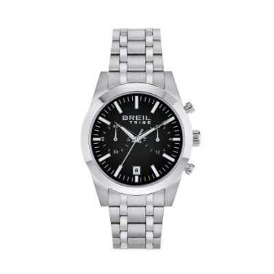 Breil Tribe - Chrono Gent 40 Mm - Acciaio - Nero