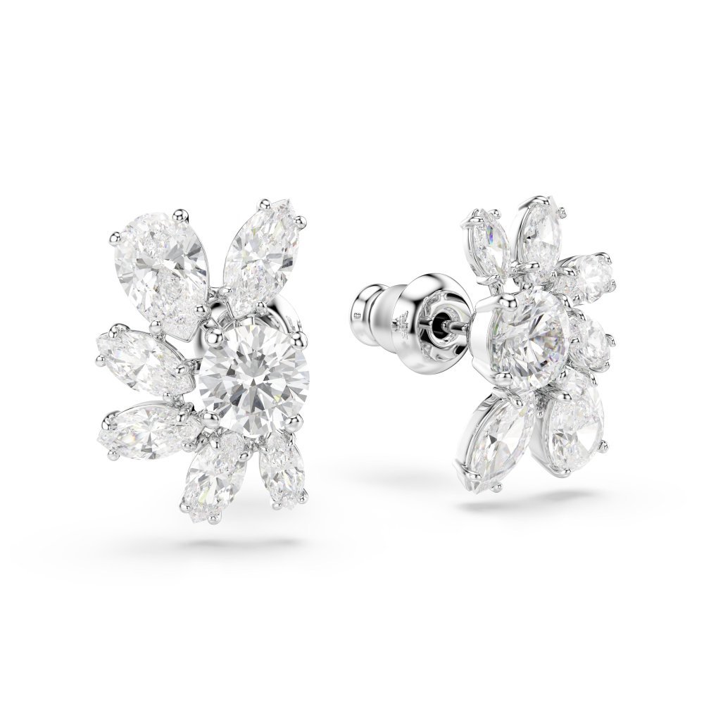 Swarovski - Orecchini A Lobo Mesmera - Placcatura Rodio