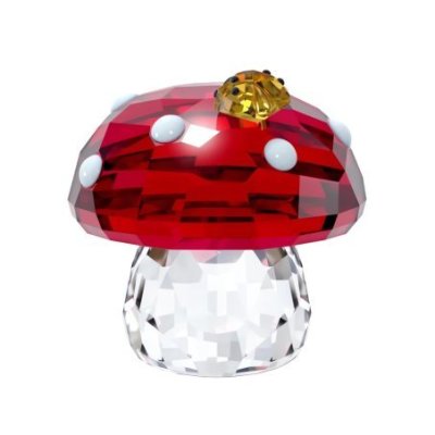 Swarovski - Idyllia Fungo E Coccinelle - Cristalli - Rosso
