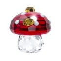 Swarovski - Idyllia Fungo E Coccinelle - Cristalli - Rosso