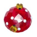 Swarovski - Idyllia Fungo E Coccinelle - Cristalli - Rosso