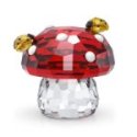Swarovski - Idyllia Fungo E Coccinelle - Cristalli - Rosso