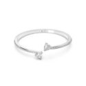 Swarovski - Bracciale Rigido Mesmera - Cuore Bianco