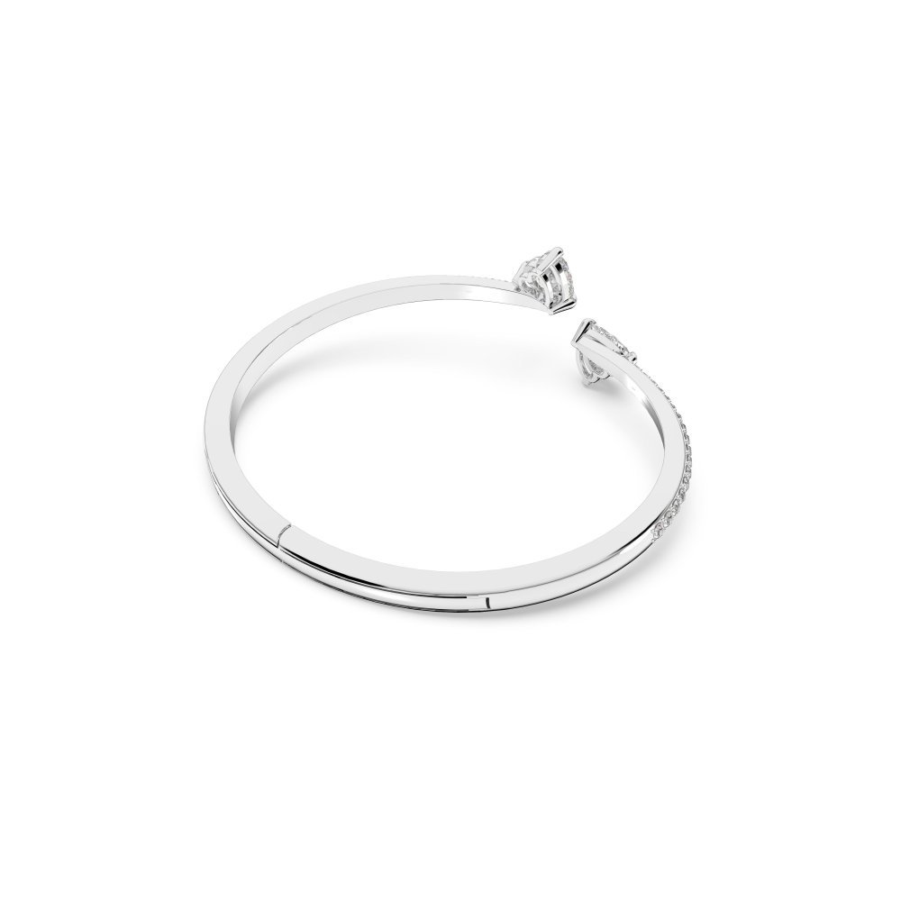 Swarovski - Bracciale Rigido Mesmera - Cuore Bianco
