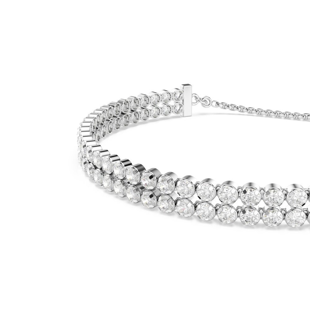 Swarovski - Bracciale Tennis Matrix - Bianco - Cristalli