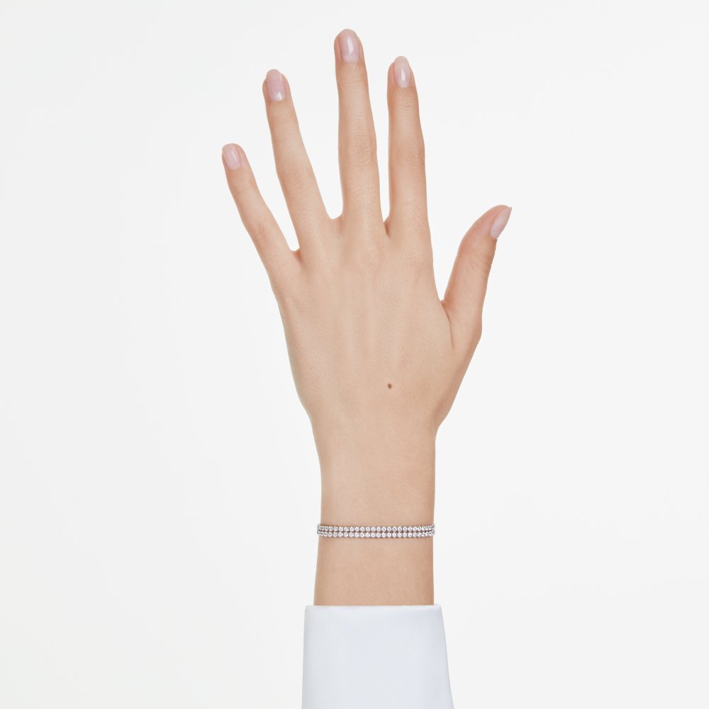 Swarovski - Bracciale Tennis Matrix - Bianco - Cristalli