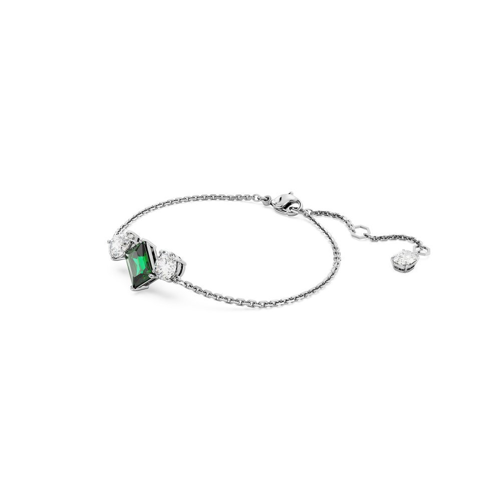 Swarovski - Braccialetto Mesmera - Verde - Placcato Rodio