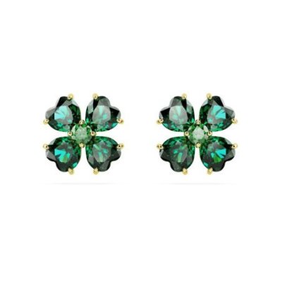 Swarovski - Orecchini A Lobo Idyllia - Cristalli - Verde