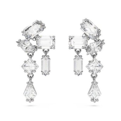 Swarovski - Orecchini Mesmera - Placcato Rodio - Bianco