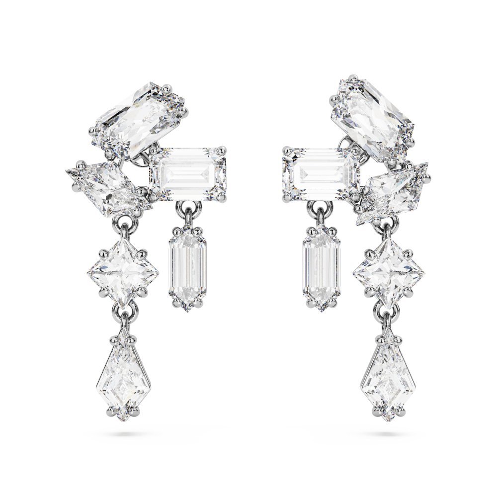 Swarovski - Orecchini Mesmera - Placcato Rodio - Bianco