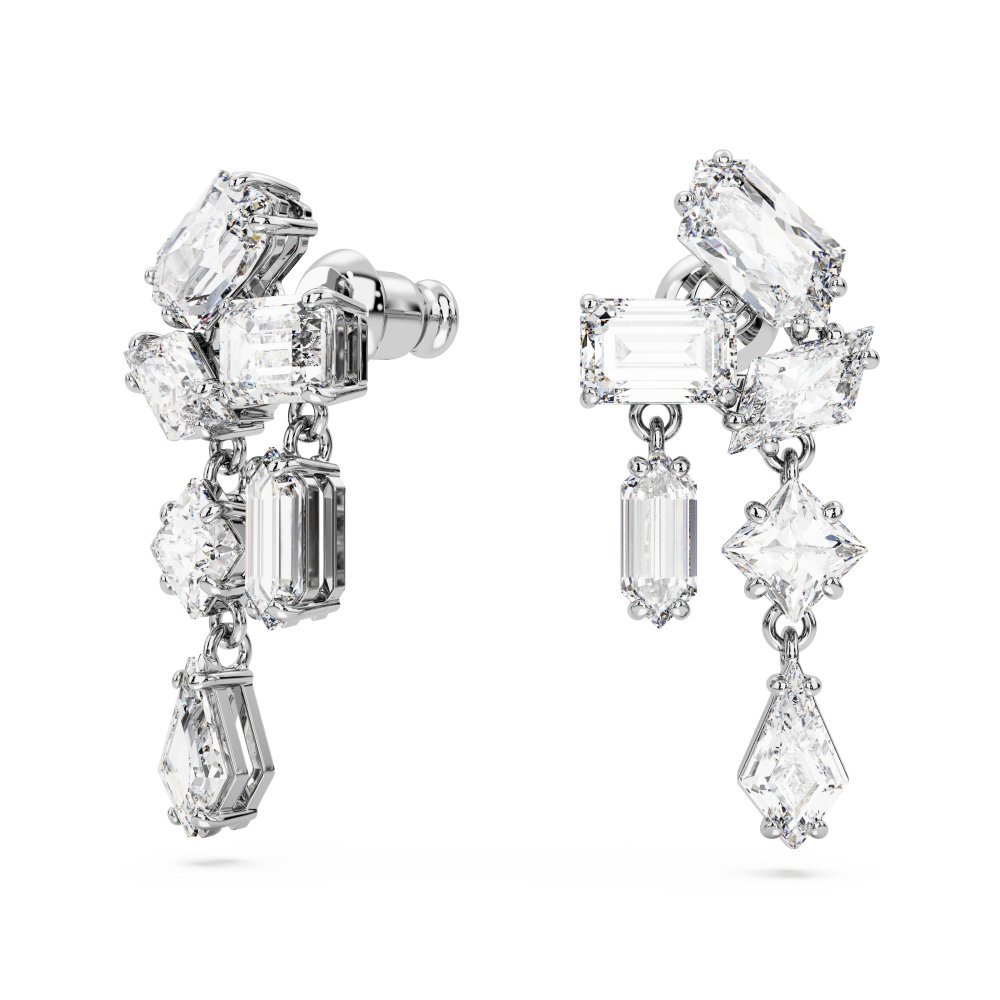 Swarovski - Orecchini Mesmera - Placcato Rodio - Bianco