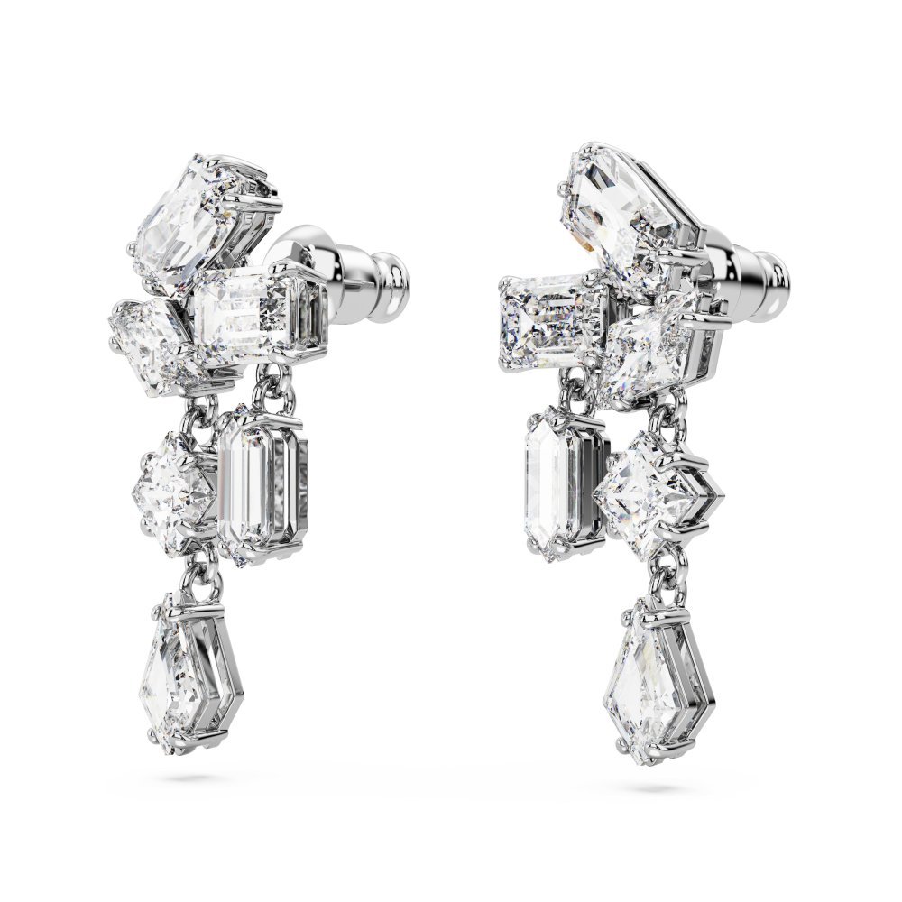 Swarovski - Orecchini Mesmera - Placcato Rodio - Bianco
