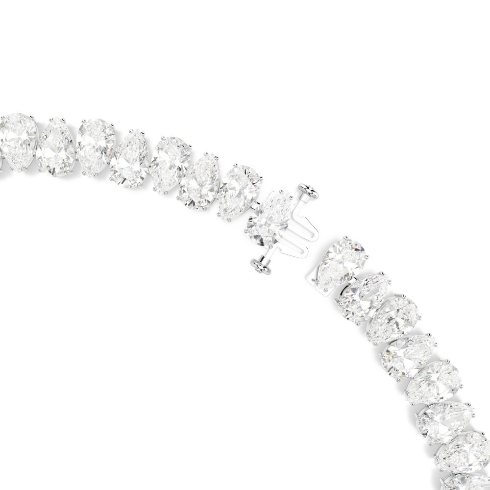 Swarovski - Collana Tennis Matrix - Cristalli - Bianca