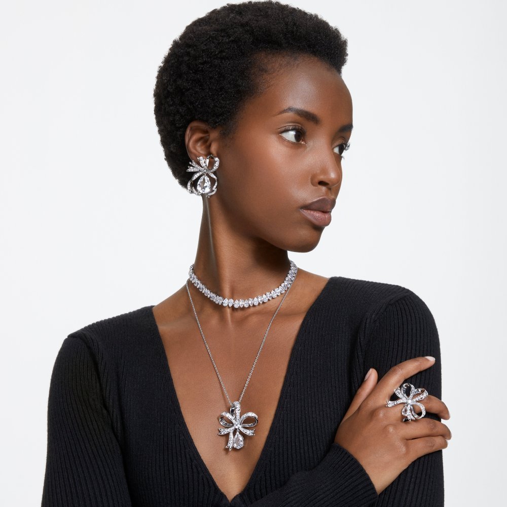 Swarovski - Collana Tennis Matrix - Cristalli - Bianca