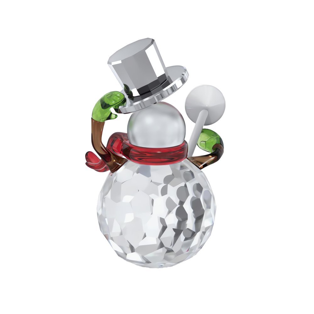 Swarovski - Holiday Cheers Pupazzo Di Neve - Cristalli - Bianco