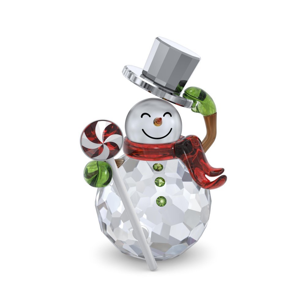 Swarovski - Holiday Cheers Pupazzo Di Neve - Cristalli - Bianco