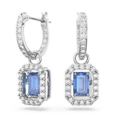 Swarovski - Orecchini Una - Cristalli Blu - Rodio