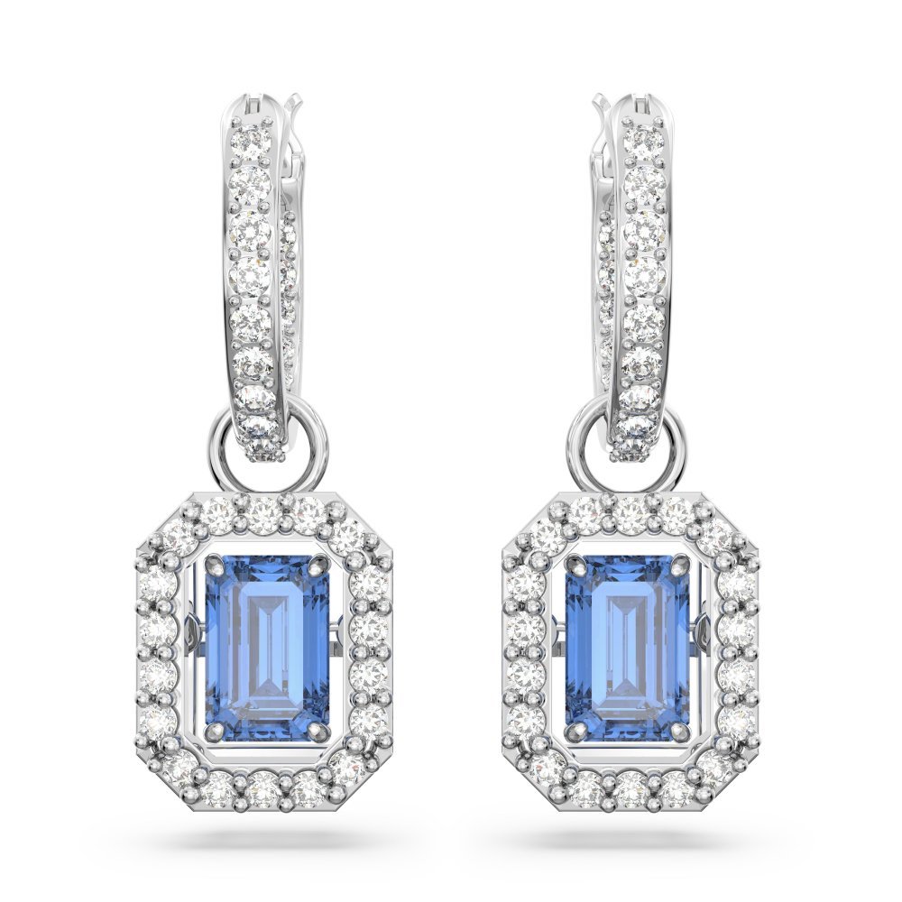 Swarovski - Orecchini Una - Cristalli Blu - Rodio