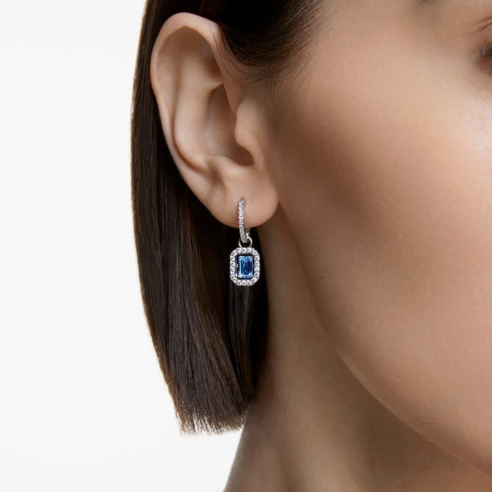 Swarovski - Orecchini Una - Cristalli Blu - Rodio