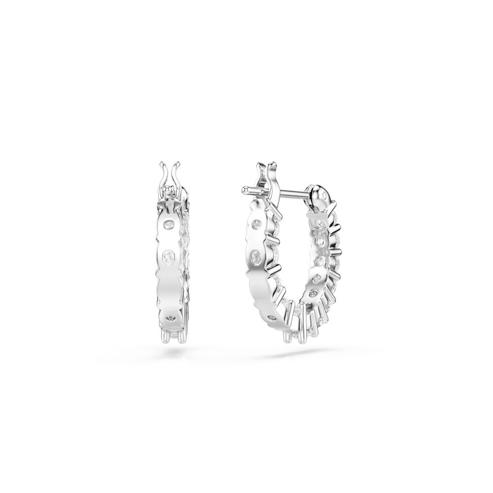 Swarovski - Orecchini Matrix - Placcatura Rodio - Bianco