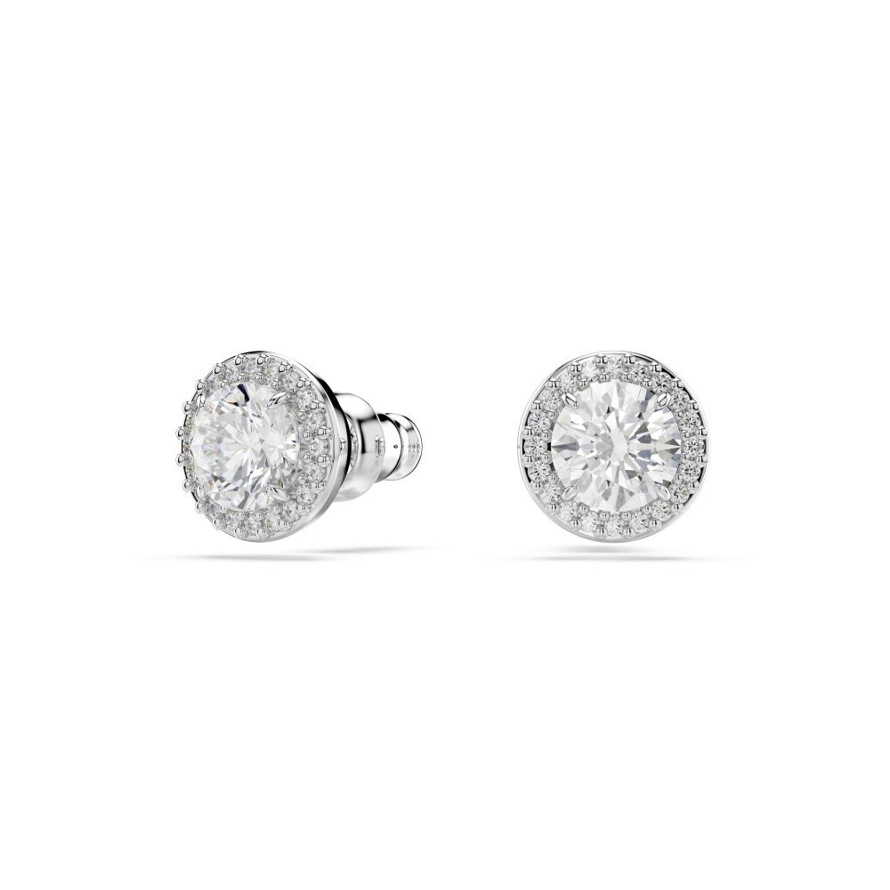 Swarovski - Orecchini Una Angelic - Placcato Rodio - Bianco