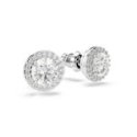 Swarovski - Orecchini Una Angelic - Placcato Rodio - Bianco