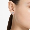 Swarovski - Orecchini Una Angelic - Placcato Rodio - Bianco