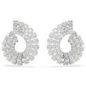 Swarovski - Orecchini Matrix - Placcato Rodio - Bianco