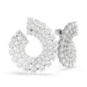 Swarovski - Orecchini Matrix - Placcato Rodio - Bianco