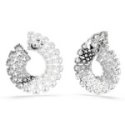 Swarovski - Orecchini Matrix - Placcato Rodio - Bianco
