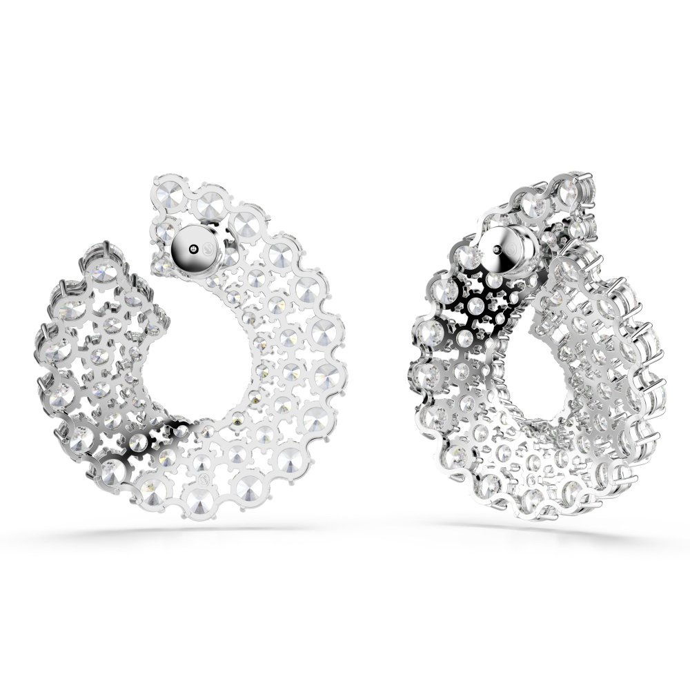 Swarovski - Orecchini Matrix - Placcato Rodio - Bianco