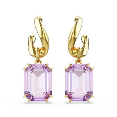 Swarovski - Orecchini Millenia - Viola - Oro