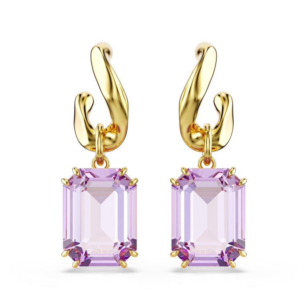 Swarovski - Orecchini Millenia - Viola - Oro