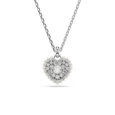 Swarovski - Pendente Idyllia - Cuore - Rodio