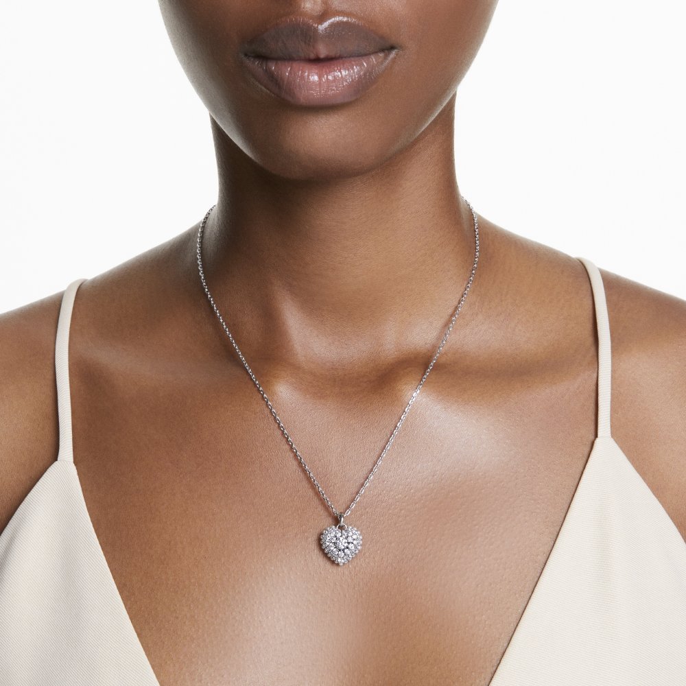 Swarovski - Pendente Idyllia - Cuore - Rodio