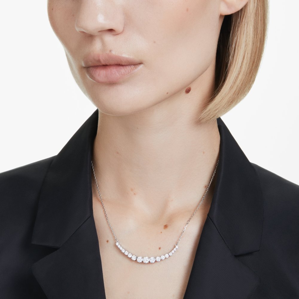 Swarovski - Collana Matrix - Placcatura Rodio - Zirconia